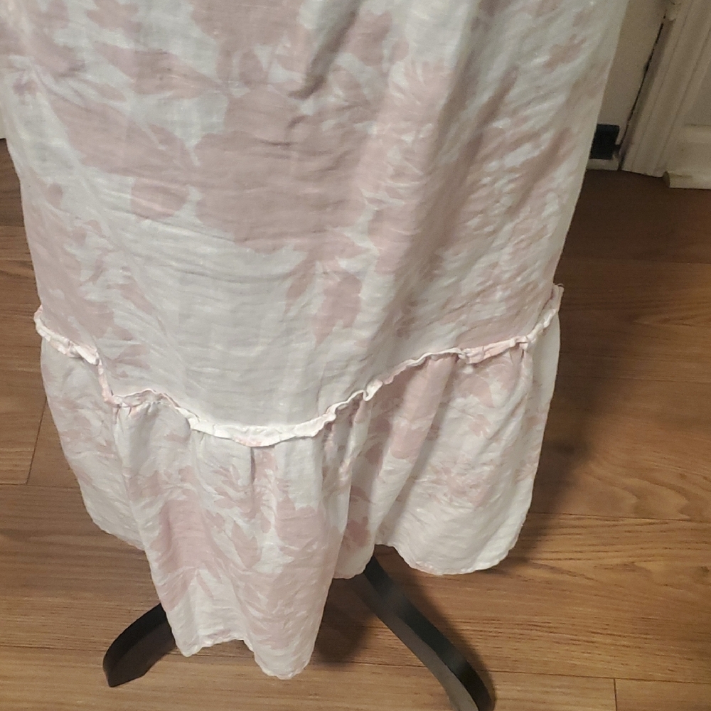 Saks Fifth Avenue Elegant Pink Floral Women's Dress - Picture 5 of 10